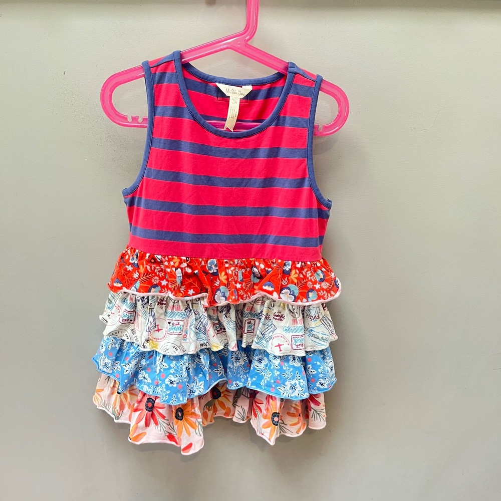 Matilda Jane Ruffle Colorful Tiered Sleeveless Top Size‎ 10